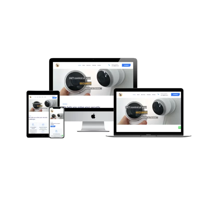 CCTV business website design