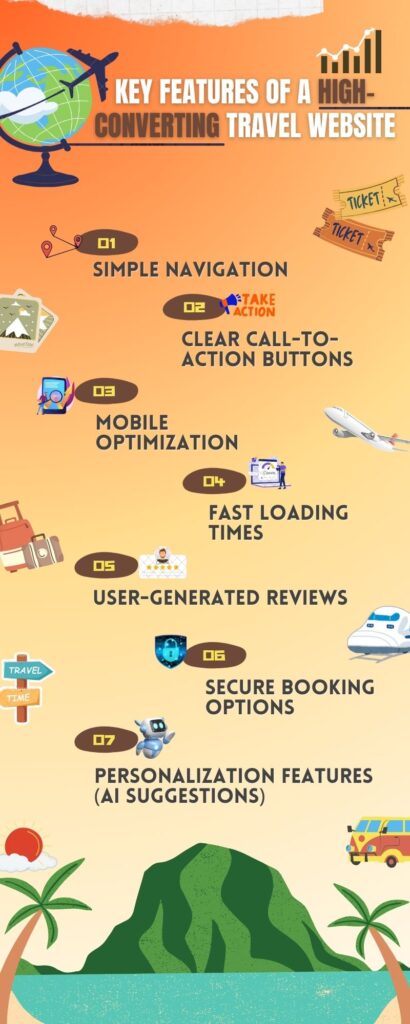 How to Master Travel Website Design for More Bookings 3 Key Elements of High-Converting Travel Website Templates