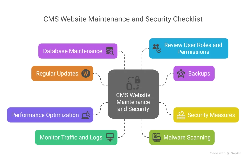 CMS Guide for Beginners India: Start Your Website the Smart Way in 2025 4 Checklist to Maintain and Secure CMS Website