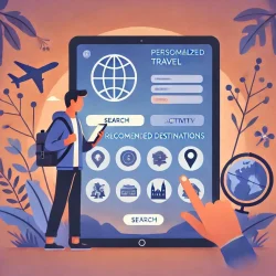 Personalized Travel Experiences website design